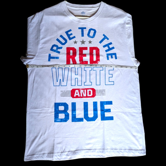 True To The Red White And Blue Graphic Tee Size L - Picture 3 of 6